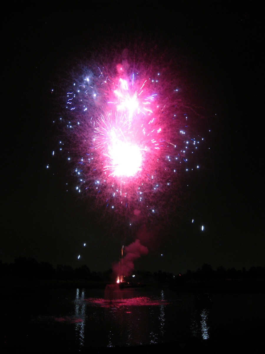 Post dinner fireworks show at ORCC