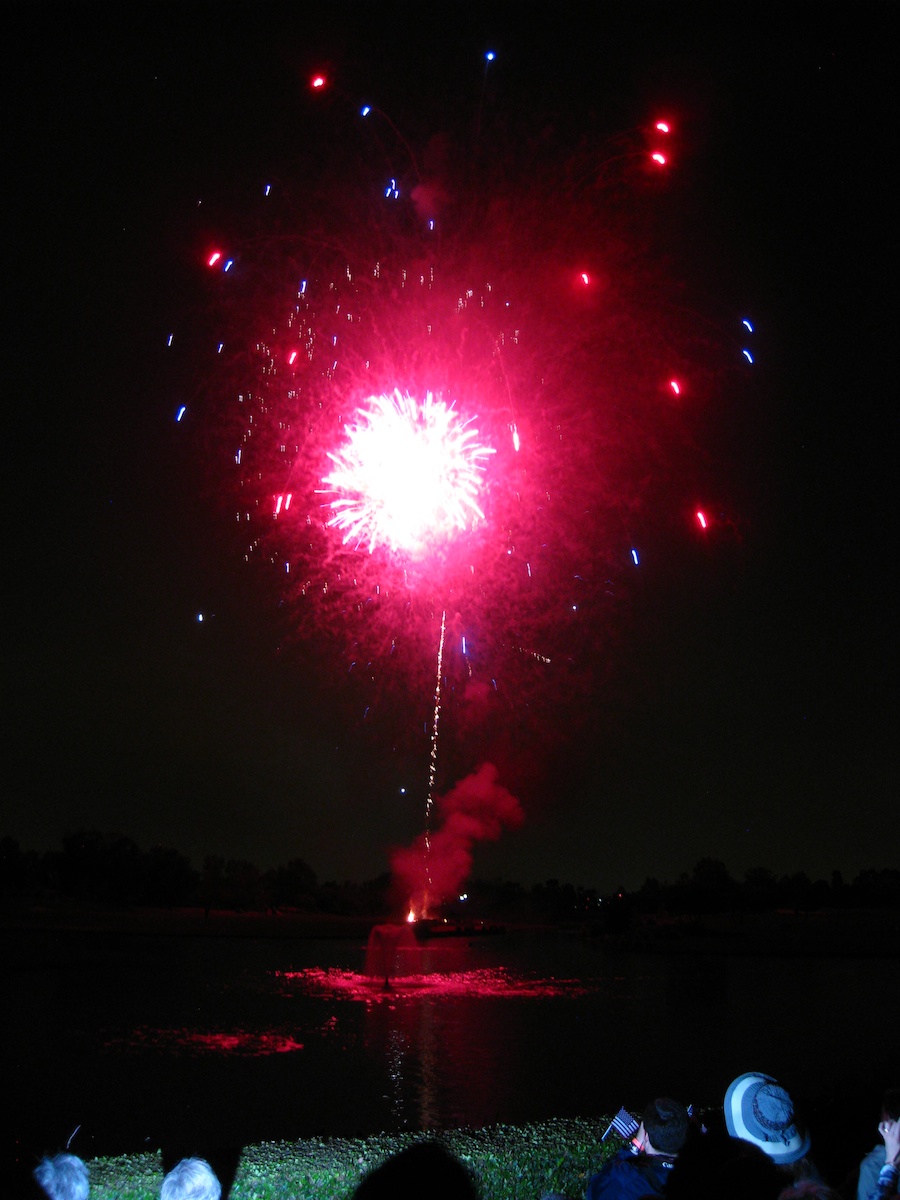 Post dinner fireworks show at ORCC