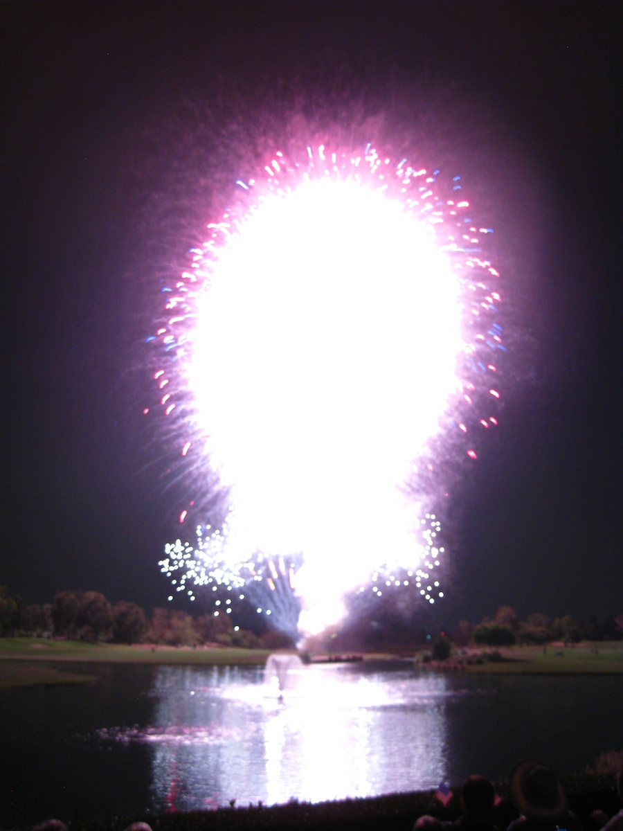 Post dinner fireworks show at ORCC