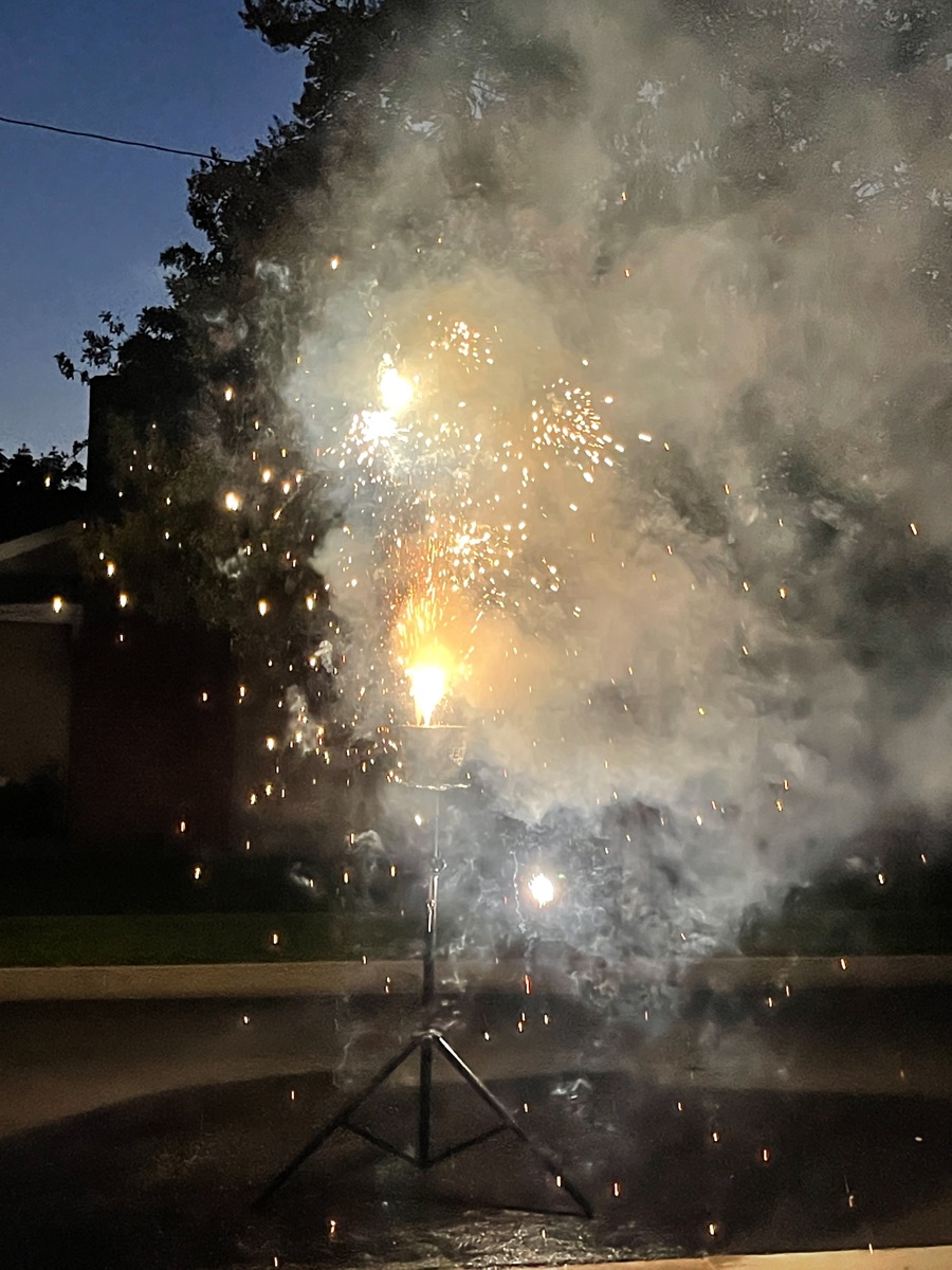 Fireworks at the Liles' 2022