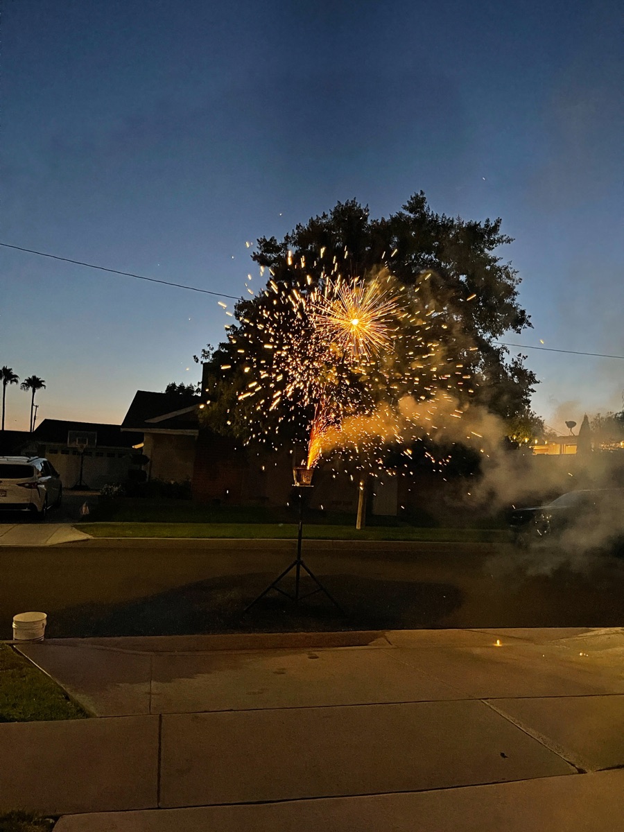 Fireworks at the Liles' 2022
