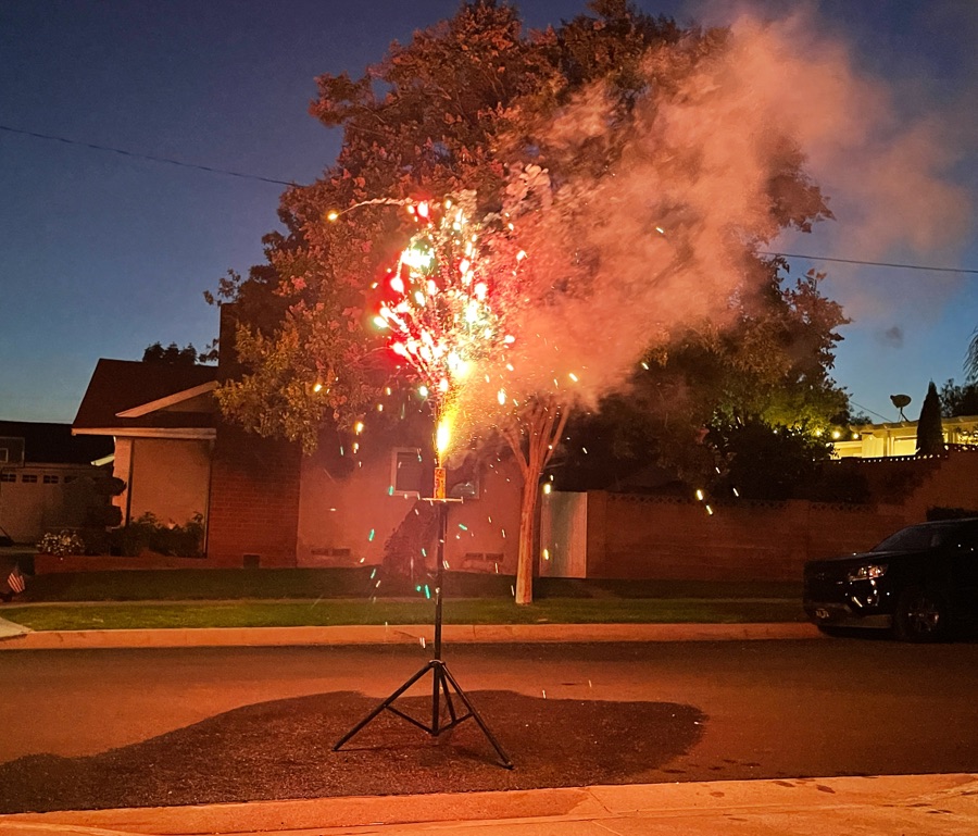 Fireworks at the Liles' 2022