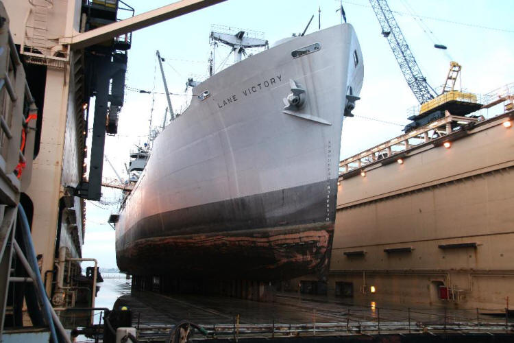 Lane Victory In Dry Dock 2009