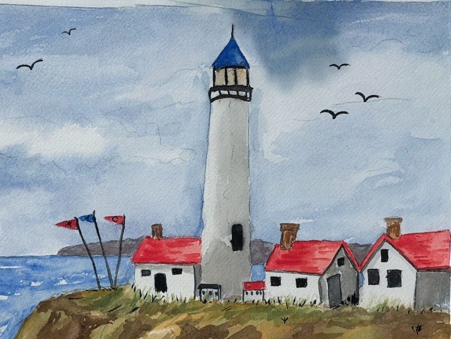 Mary goes painting
