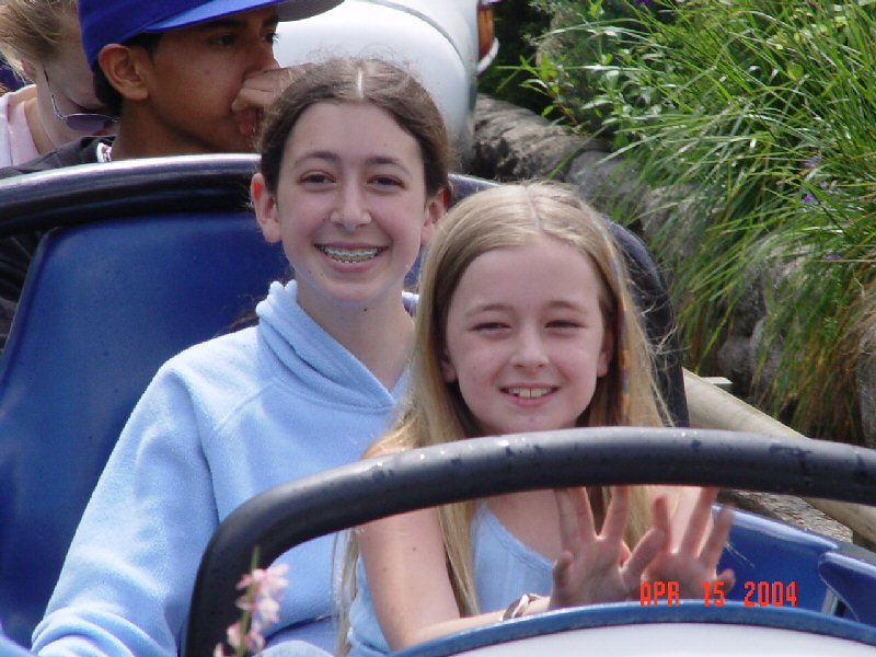 Hannah and Lisa At Disneyland April 2004