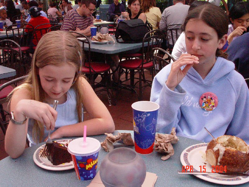 Hannah and Lisa At Disneyland April 2004