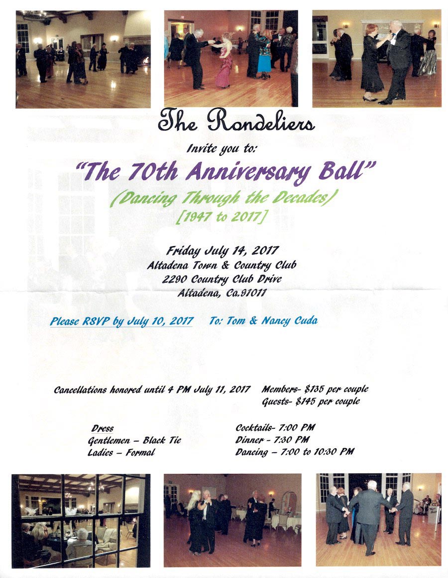 Dancing at the 70th anniversary of the Rondeliers Dance Club 7/14/2017