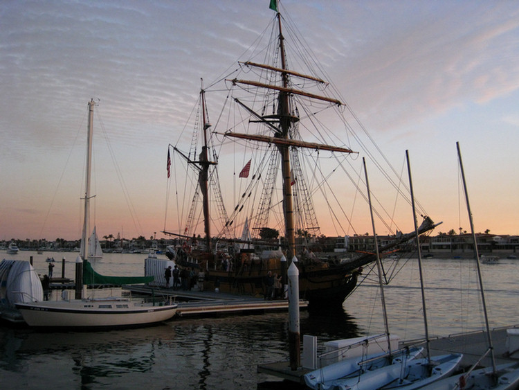 Tall Ships In Newport Harbor January 2010