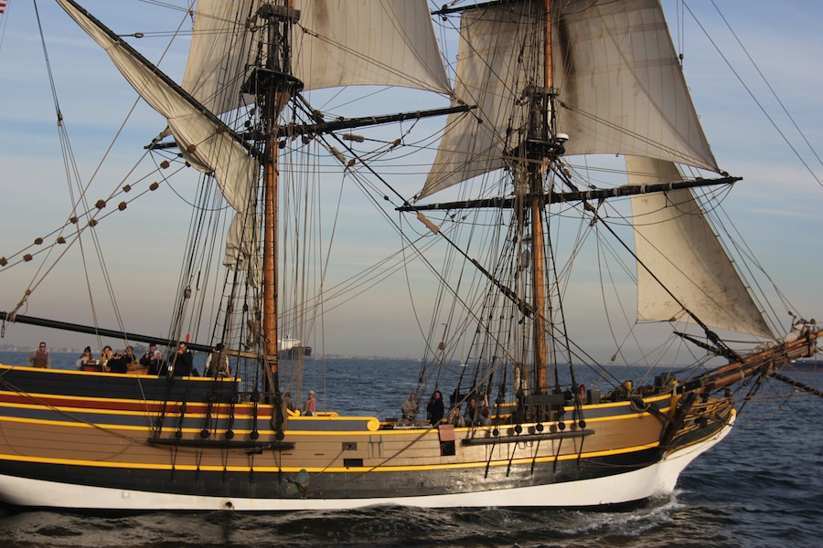 The gun battle begins in Long Beach Harbor January 2012