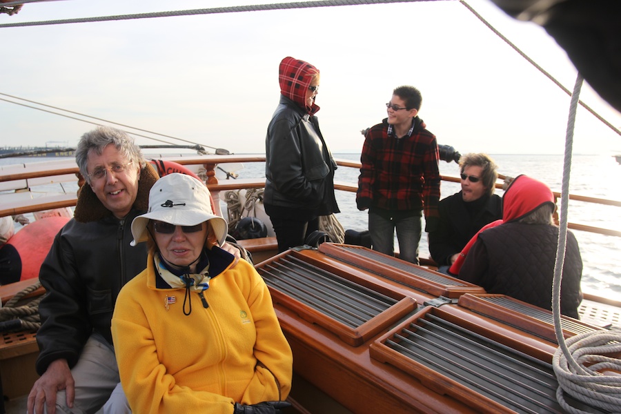 The gun battle begins in Long Beach Harbor January 2012