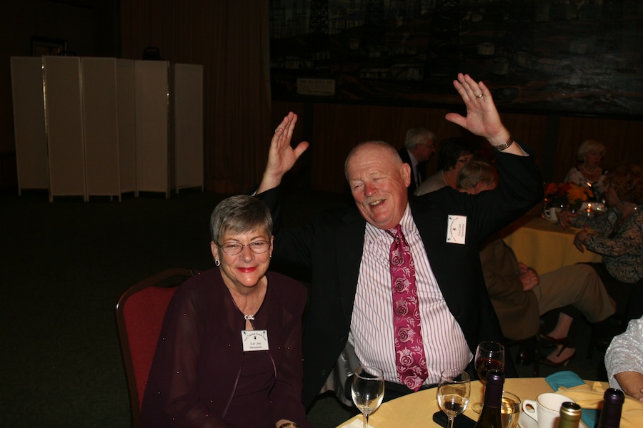 After dinner dancing with the Toppers January 2012