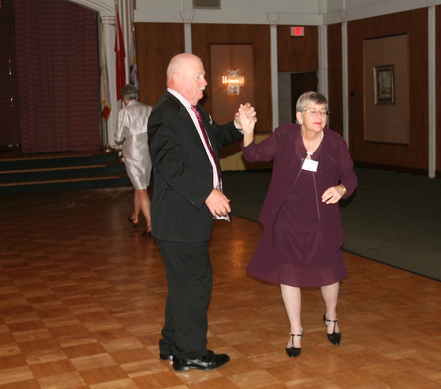 After dinner dancing with the Toppers January 2012