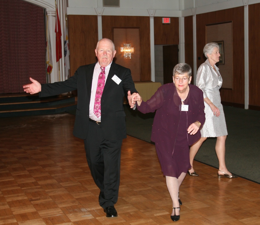 After dinner dancing with the Toppers January 2012