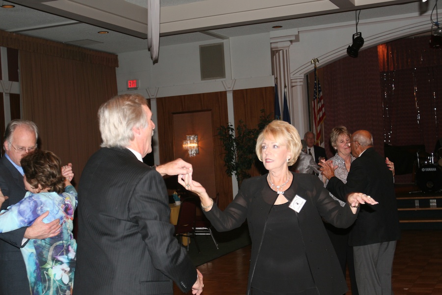 After dinner dancing with the Toppers January 2012