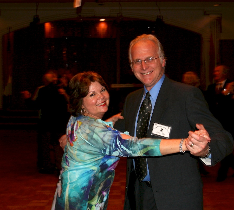 After dinner dancing with the Toppers January 2012