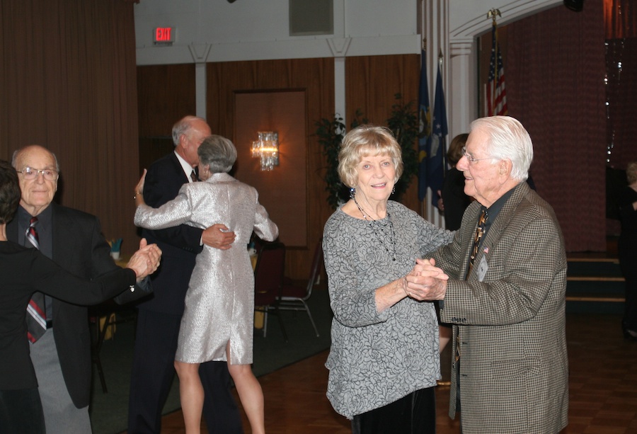 After dinner dancing with the Toppers January 2012