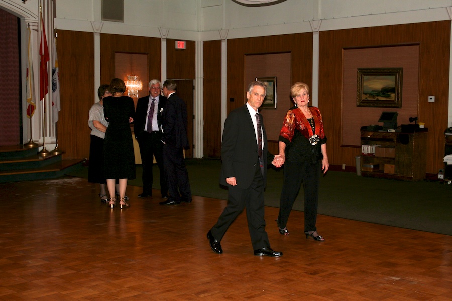 After dinner dancing with the Toppers January 2012