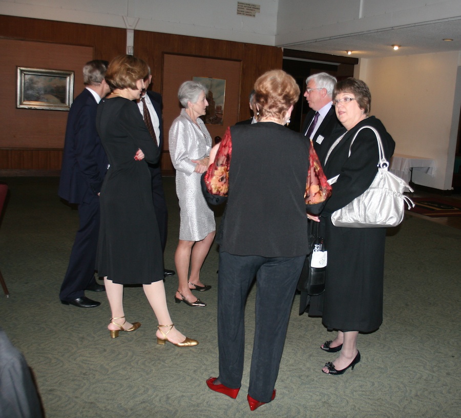 After dinner dancing with the Toppers January 2012