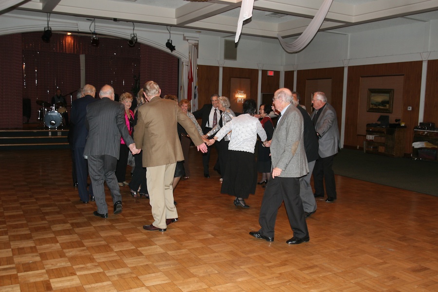 After dinner dancing with the Toppers January 2012