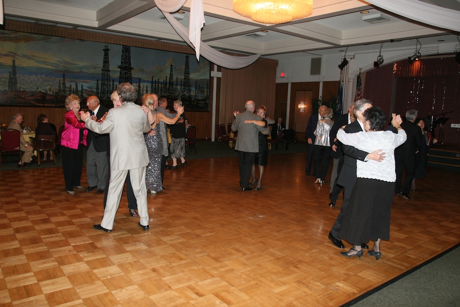 After dinner dancing with the Toppers January 2012