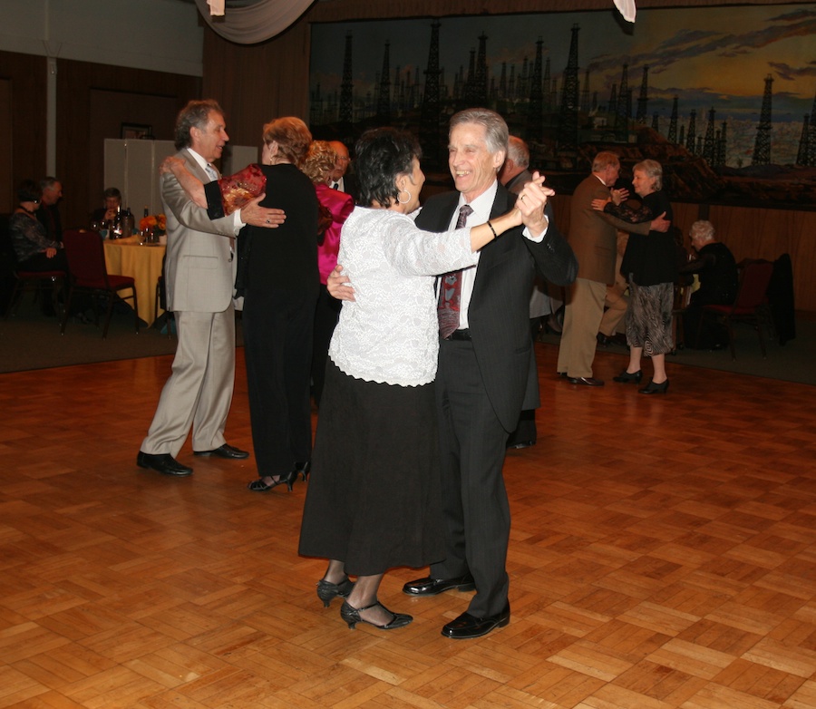 After dinner dancing with the Toppers January 2012