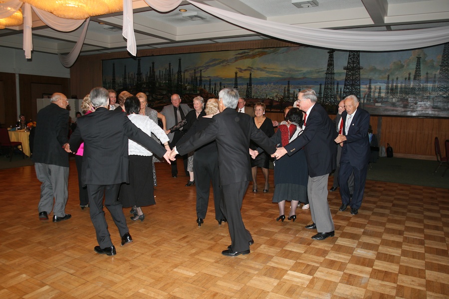 After dinner dancing with the Toppers January 2012