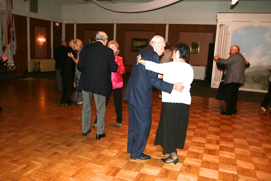 After dinner dancing with the Toppers January 2012