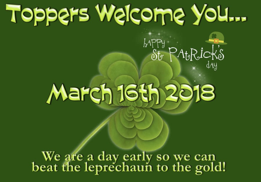 St. Patrick's Day dinner dance with the Topper's Dance Club 2018