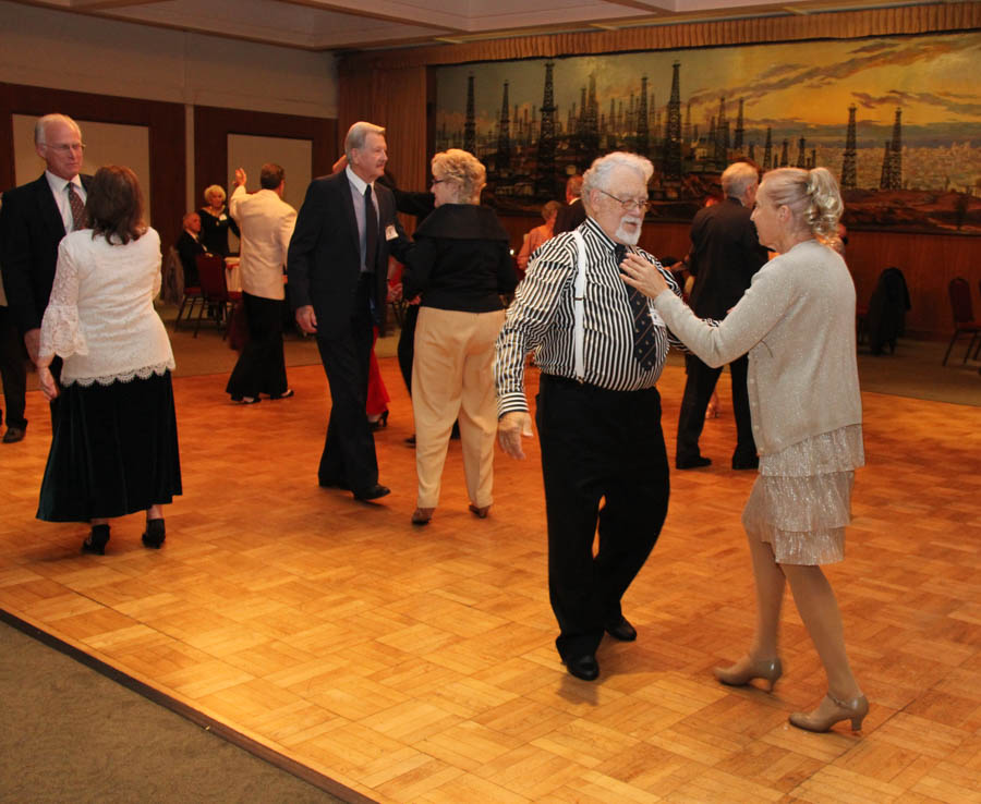 Post dinner dancing at the Topper's Dane Club, Petroleum Club, Long Beach California 11/16/2018