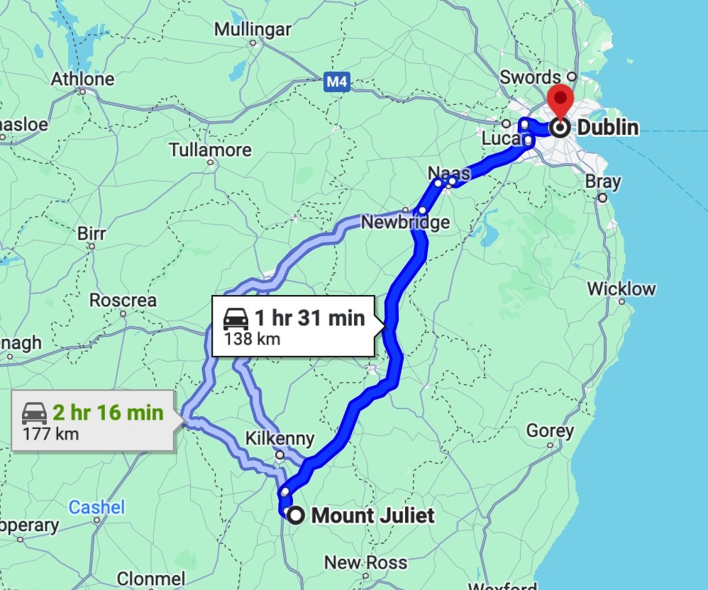 Day 11 Mount Juliet To Dublin before heading home