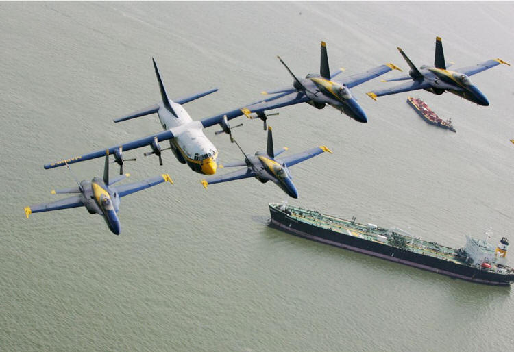 Memorial Day Air Show from Jones Beach , NY